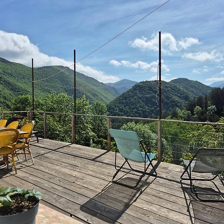 Grande Terrasse Avec Vue Entre Mediterranee Et Pays Cathare Cailla Extérieur photo
