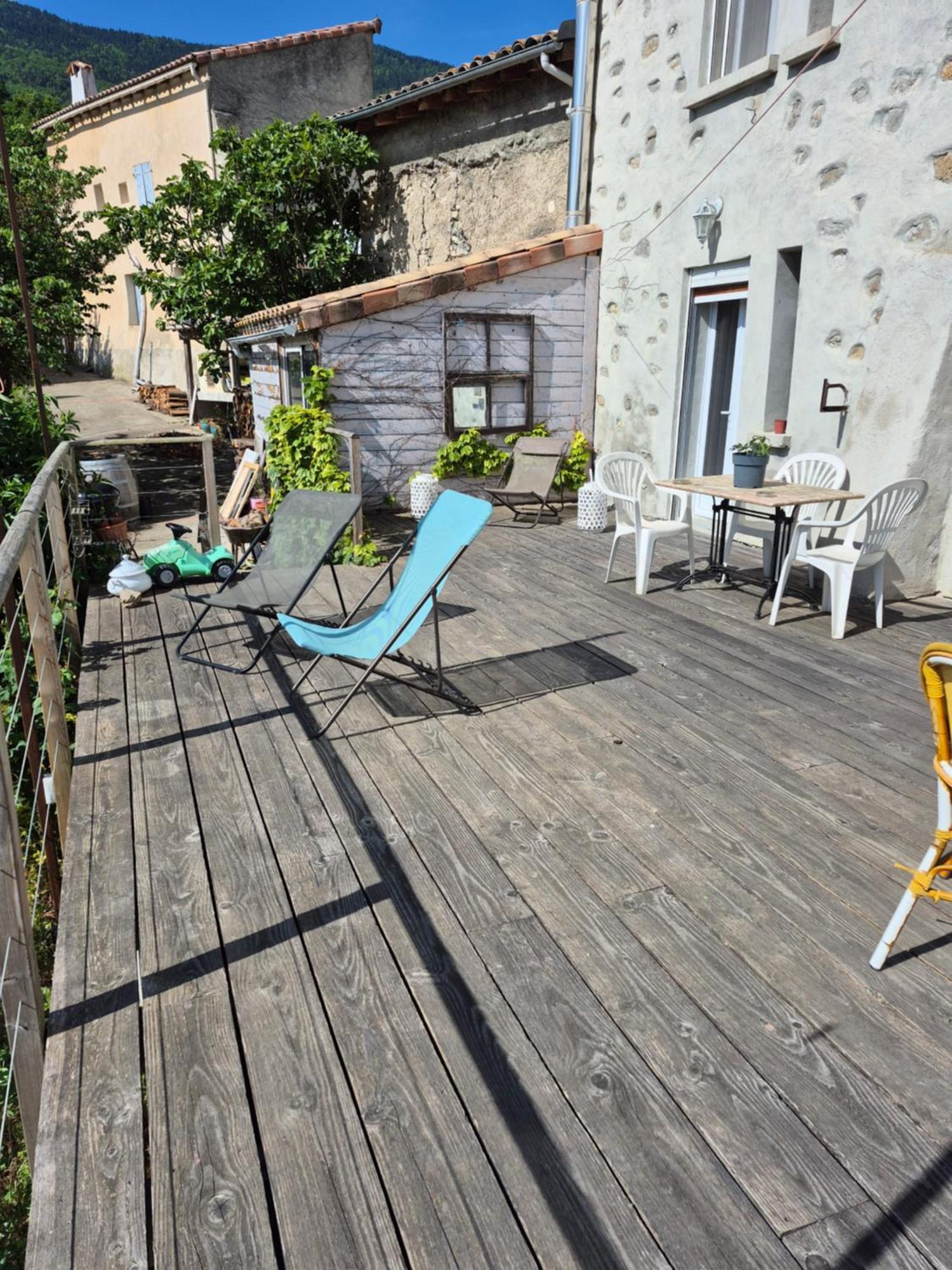 Grande Terrasse Avec Vue Entre Mediterranee Et Pays Cathare Cailla Extérieur photo