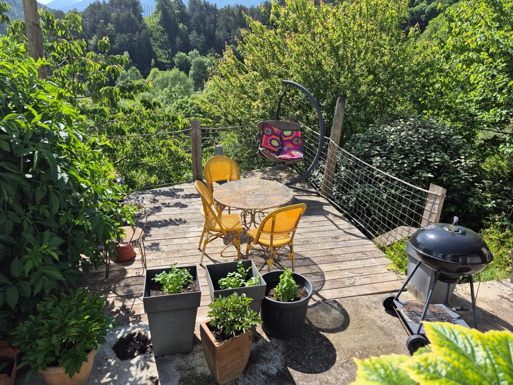 Grande Terrasse Avec Vue Entre Mediterranee Et Pays Cathare Cailla Extérieur photo